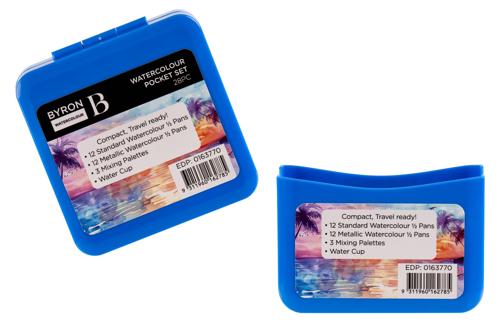 Byron Water Colour Pocket Travel Set - Travel Set