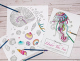 Jasart Adult Colouring Books - Colouring Book A4 Animals