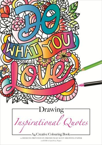 Jasart Adult Colouring Books - Colouring Book A4 Quotes