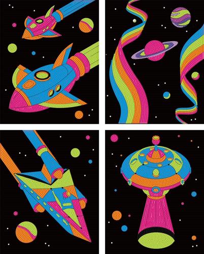 Diamond Dotz Dotzies Flock - Space