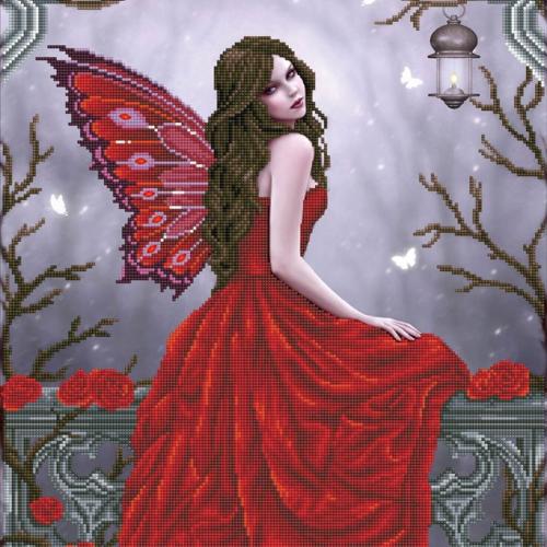 Diamond Dotz Diamond Kit  - Winter Rose Fairy 68x52cm