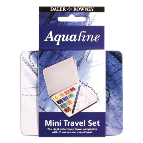 Daler Rowney Aquafine Half Pan Travel Tin 10 - Travel Tin 10