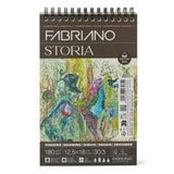 Fabriano Storia Spiral Pads - 180gsm 18x26cm 30 Sheets