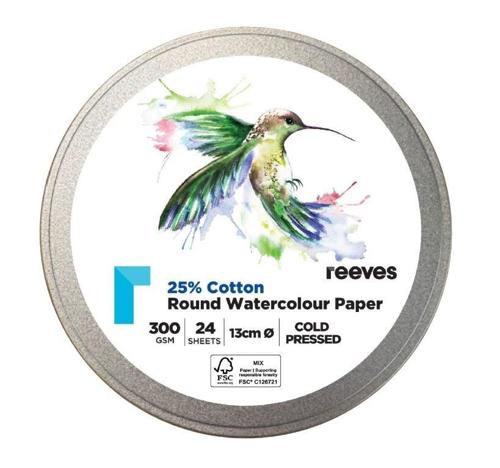Reeves Watercolour Round Tin Set - 13cm Tin Set