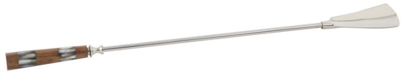 Shoe Horn With Horn Handle - Aluminium (60cm)