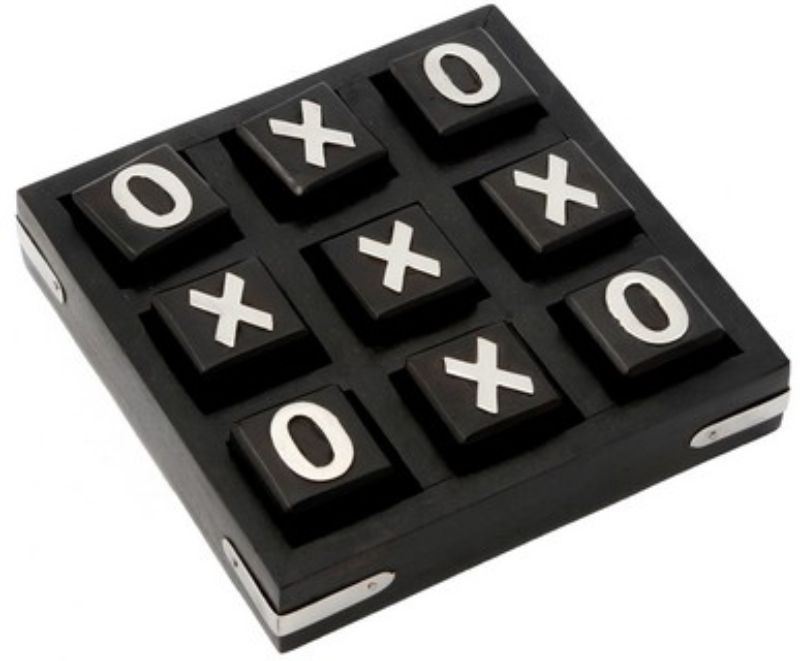 Wooden Tic Tac Toe - Large Black (30cm)