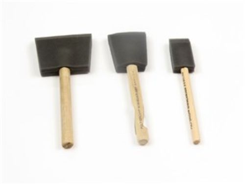 Foam Brush Plastic Handle 1"