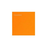 Vibrant tangerine stiffcard paper pack of 25, perfect for art projects and presentations with a smooth matte finish.