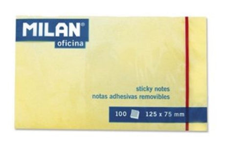 Milan Sticky Notes in vibrant yellow, perfect for reminders, tasks, and enhancing productivity without residue.