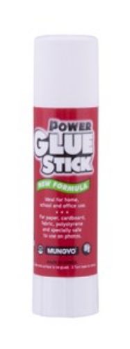 Power Glue Stick 8gr pack of 30, ideal for crafting and school projects, dries clear, non-toxic, mess-free application.