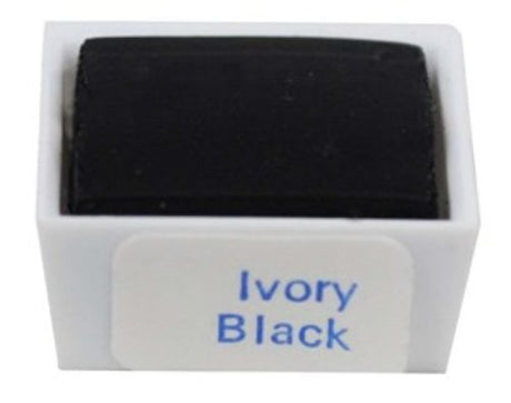 Daler-Rowney Georgian Watercolour Half Pan in Ivory Black, featuring rich pigmentation and smooth blendability for artists.