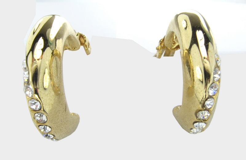 Earrings Gold. Rhodium/C- Version 1