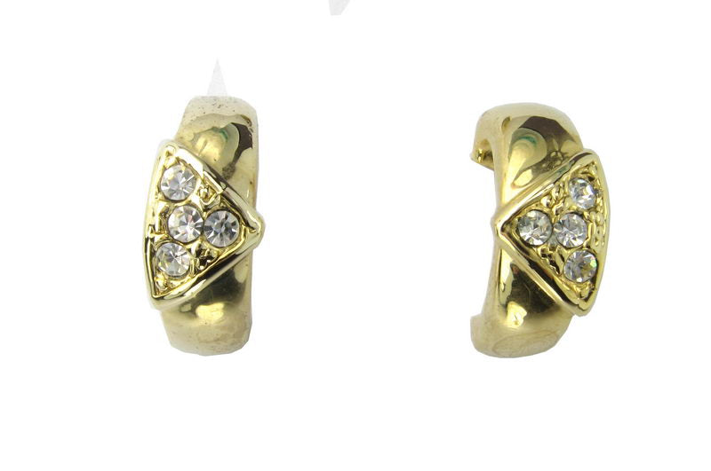 Earrings Gold. Rhodium- Version 2