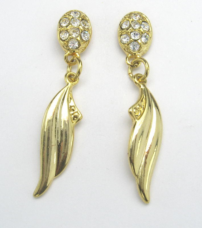 Earrings Rhodium. Gold- Version 1