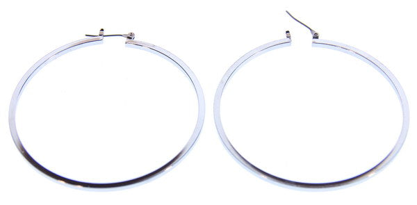 Earrings 60mm Square Profile Hoops