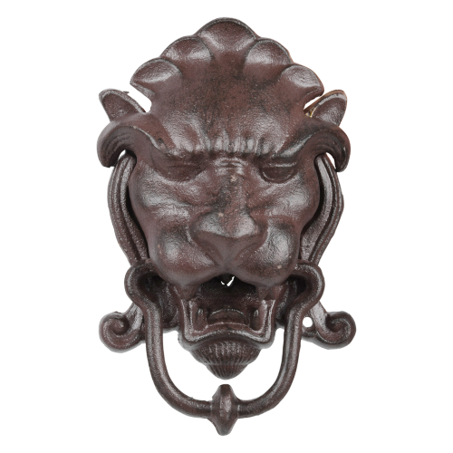 Door Knocker - Cast Iron Lion Head (21 x 8 x 14cm)