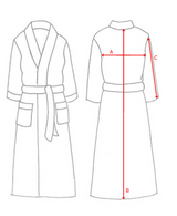 Bathrobe / Robe - Poppies Pink (L/XL) - BAKSANA