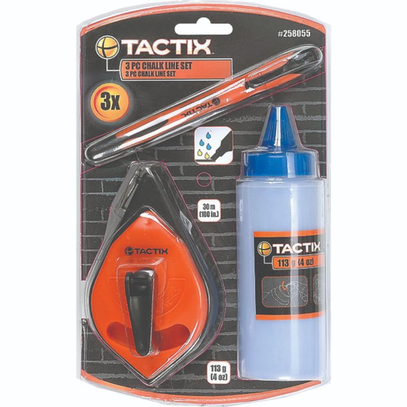 Tactix Chalk Line 3pc Set