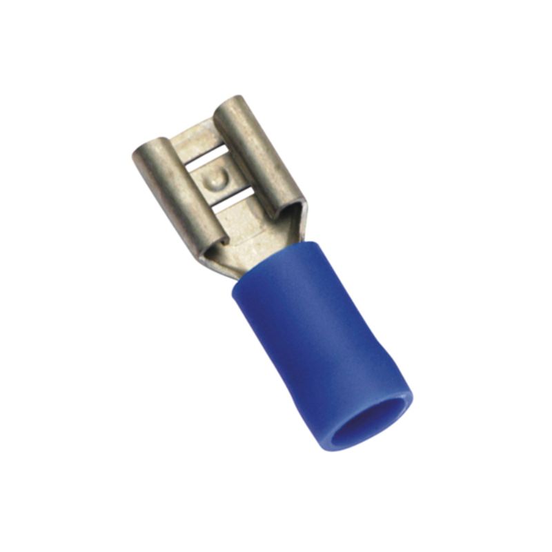 Champion Blue Female Push-On Spade Terminal -20pk