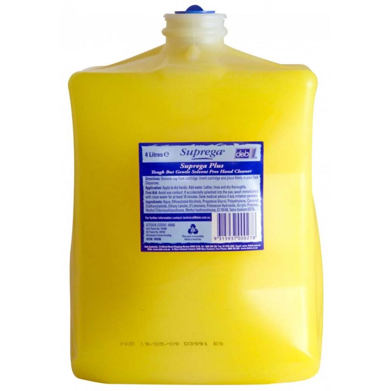 Suprega Plus Heavy Duty Hand Cleanser  4L Cartridge