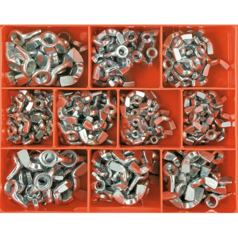 Champion 240pc Metric/UNC Wing Nut Assortment (Zinc)