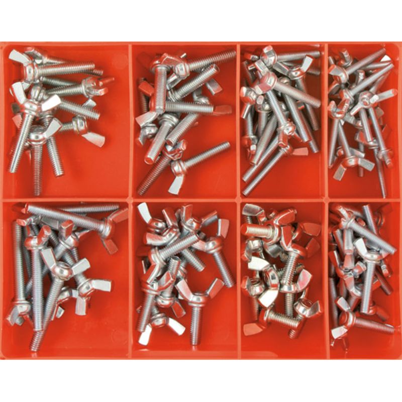 Champion 95pc Metric Wing Screw Assortment (Zinc)