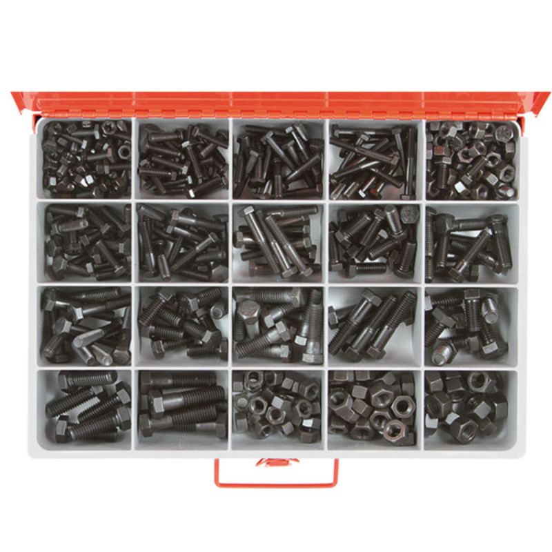 Champion Master Kit 393pc UNC Bolt & Nut Asst GR8