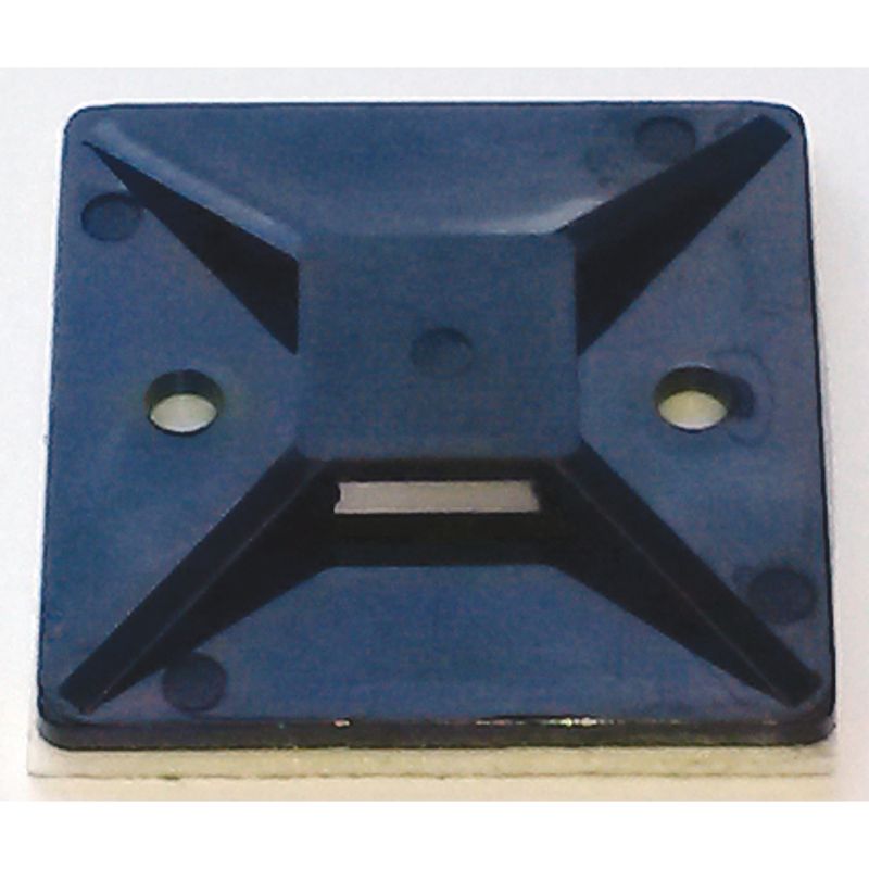ISL 40x40mm Cable Tie mounting Base - Black - 100pk
