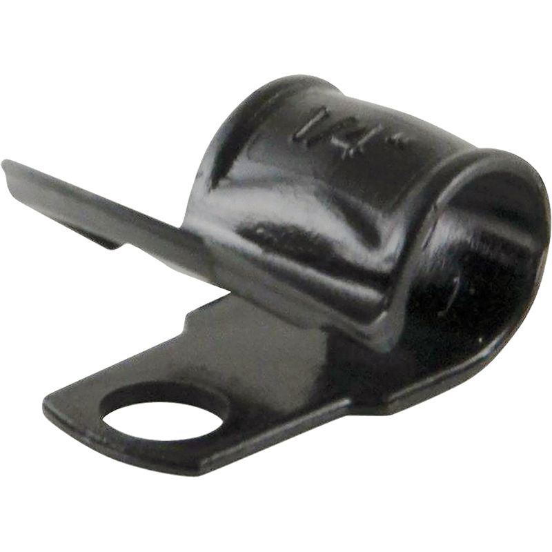 ISL Nylon 'P' Cable Clamp 10mm - Black - 100pk