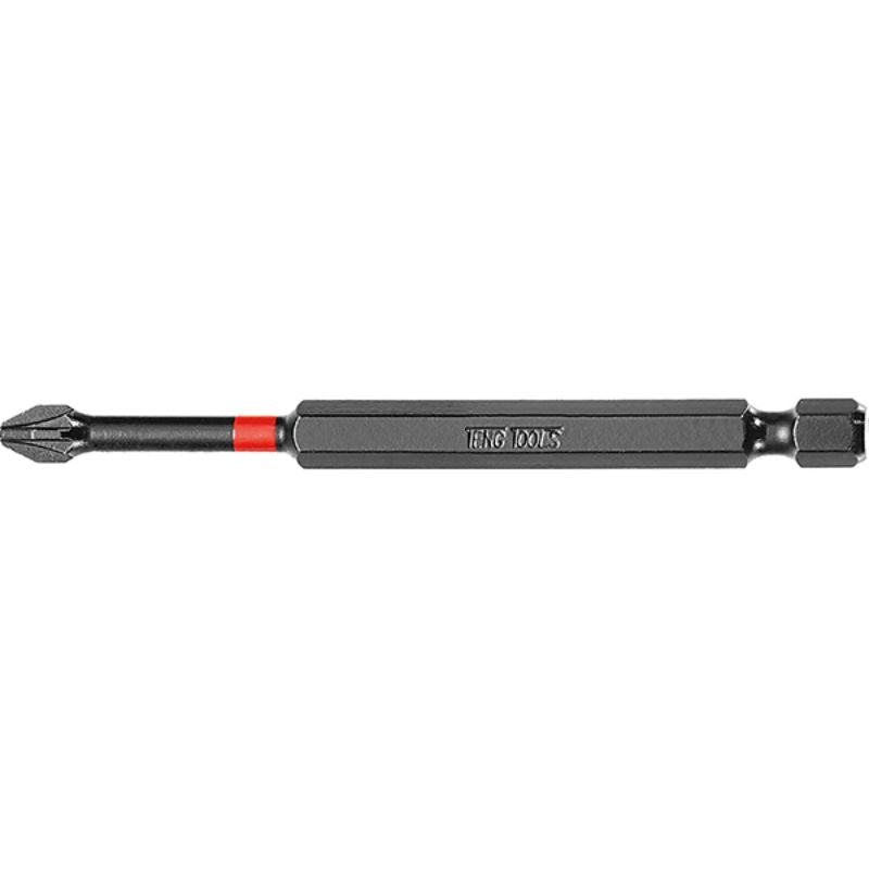 Teng 1pc 1/4in PZ#2 Impact Screwdriver Bit 89mm