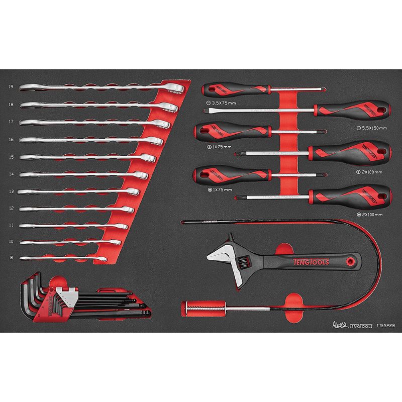 Teng 28pc Spanner & Screwdriver Set (EVA)