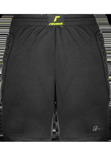 Junior Padded Goalkeeper Shorts Reusch Core Black/Yellow Size YM