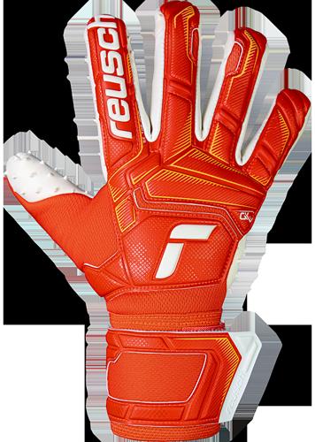 Goalkeeper Gloves Reusch Attrakt SpeedBump Bright Red Size 9
