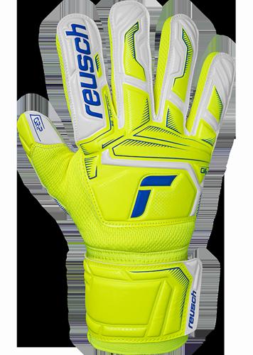 Goalkeeper Gloves Reusch Attrakt Grip Yellow/Blue Size 9