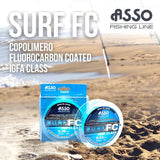 Surfcasting Nylon Fishing Line Asso Surf Blue 1000m 16lb