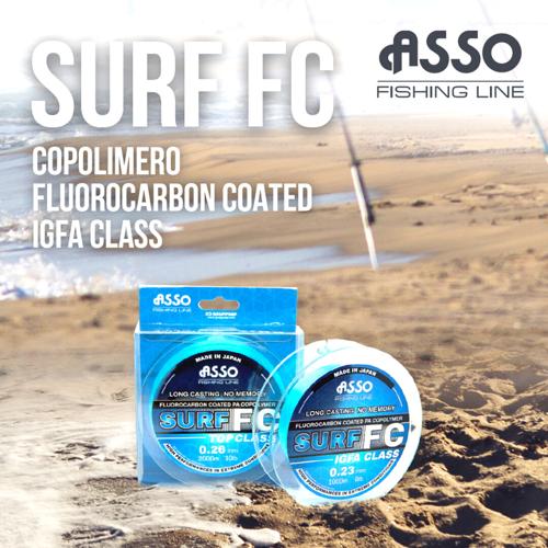 Surfcasting Nylon Fishing Line Asso Surf Blue 1000m 20lb