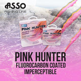 Fluorocarbon Coated Fishing Line Asso Pink Hunter 300m 30lb