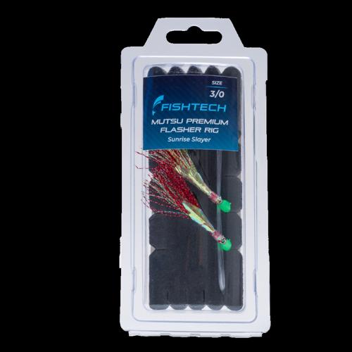 Mutsu Flasher Fishing Rig Fishtech Premium 3/0 Sunrise Slayer