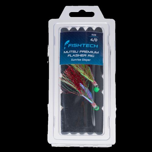 Mutsu Flasher Fishing Rig Fishtech Premium 4/0 Sunrise Slayer