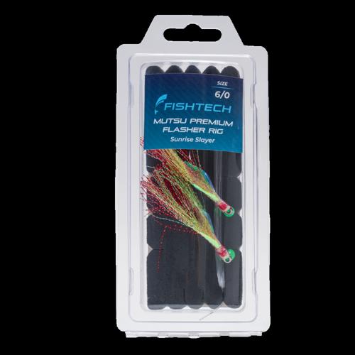 Mutsu Flasher Fishing Rig Fishtech Premium 6/0 Sunrise Slayer
