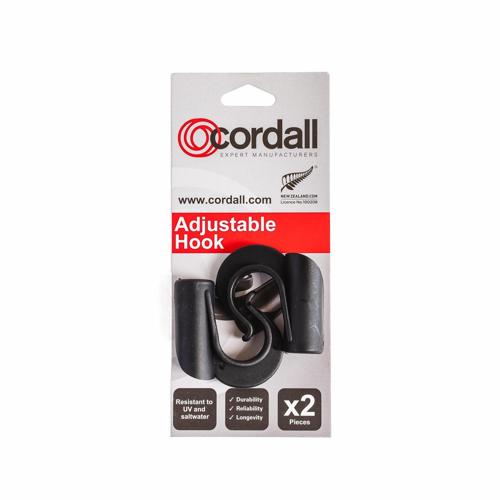 Adjustable J Hooks for Bungee Cord Solcor Pack of 2