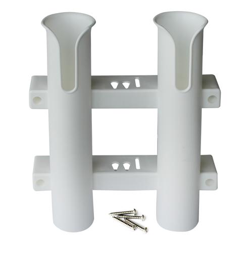 Fishing Rod Storage Rack Wall Mount 2 Rods White