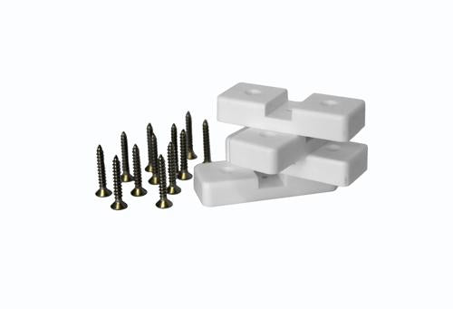 Fishing Rod Storage Rack Wall Mount 4 Rods White