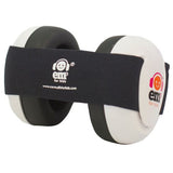Baby Earmuffs - White/Black - Em's 4 Kids