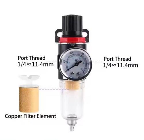 Formula Air Filter / Regulator w/ Moisture Trap & Gauge 1/4"