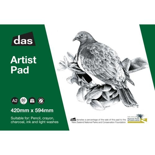 DAS Artists Pad (Woodpigeon) A2 110gsm 60 Sheets
