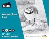 DAS Watercolour Pad (Wrybill) 20x16 300gsm 12 Sheet