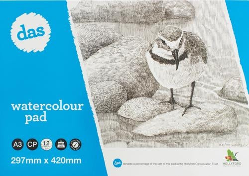 DAS Watercolour Pad (Wrybill) A3 300gsm 12 Sheet