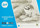 DAS Watercolour Pad (Wrybill) A4 300gsm 12 Sheet