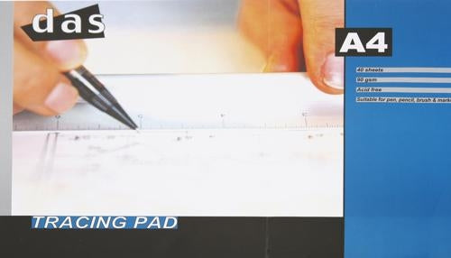 DAS Tracing Paper Pad A4 90gsm 40 Sheets